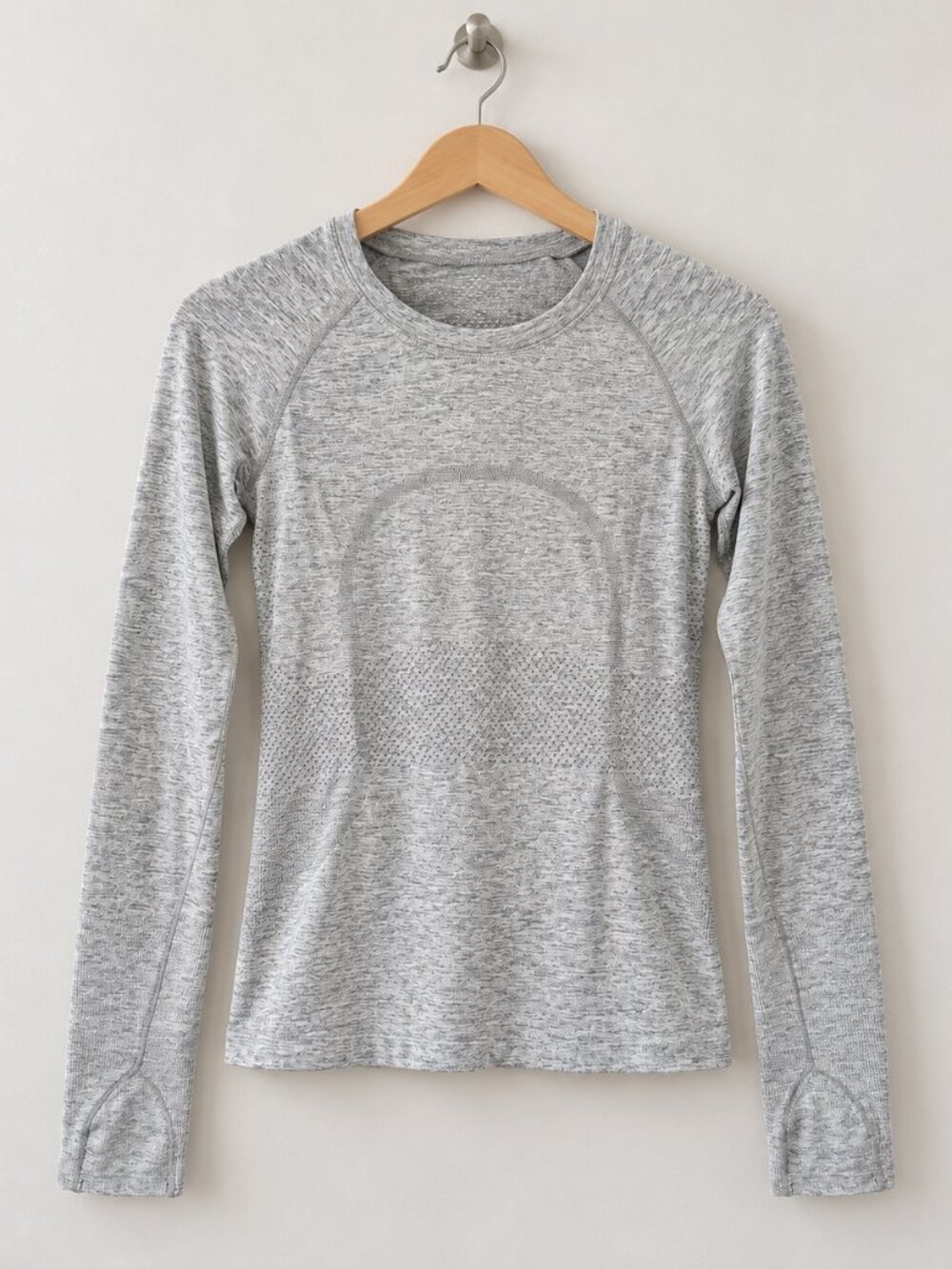 lululemon Swiftly Charcoal Long Sleeve Top XS